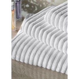 Mitis Series Cotton Hand and Face Towel, 50 x 90 cm, 250 GSM, White