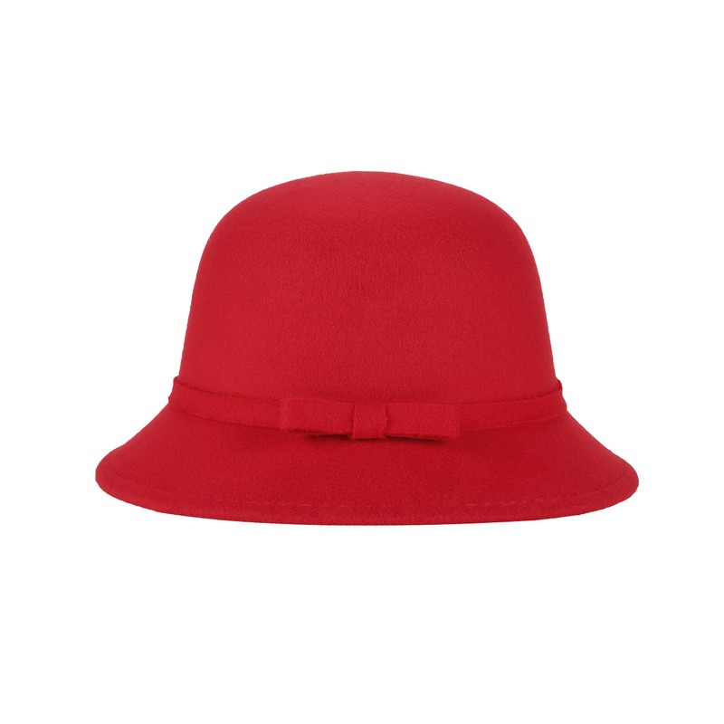 UltraKey Women Felt Hat, Bucket Hat, Adjustable Vintage Bowler Suede