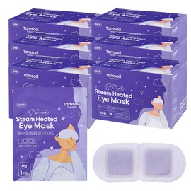 Exploration Tamsa Spa Heated Eye Mask Steam Eye Compress Pack, Unscented, 6 Pieces, 40 Packs / 탐사 스파 온열 안대 스팀 아이마스크 눈 찜질팩 무향, 6개, 40개입