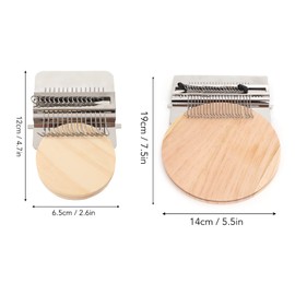 Fyearfly Darning Loom Machine, 14 Hooks Speedweve Darning Loom, Darning Mini Loom Machine, Weaving Tool with Round Wooden Plate, Durable Beginner Weaving Tool Accessories for Repair Sewing