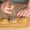 MASTER FENG Ravioli Stamp Maker Cutter, Mold with Wooden Handle