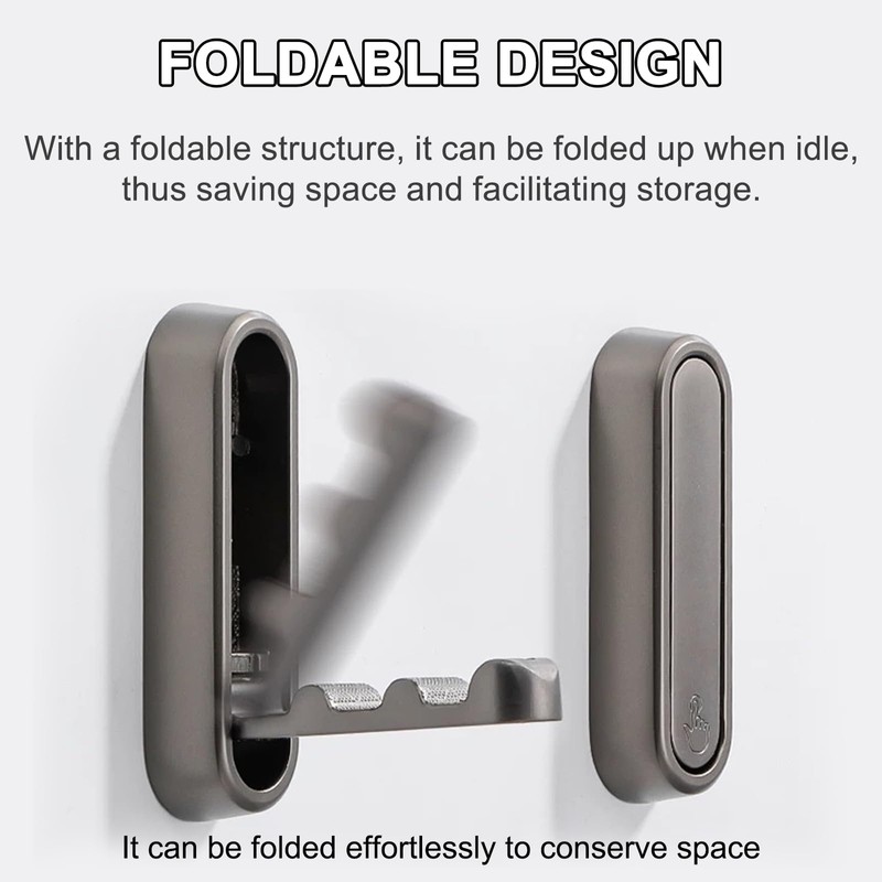 EliphonTowne 4PCS Folding Clothes Hook - Multi Functional Pressing Foldable