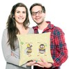 Mr. & Mrs. Panda Cushion Bumble Bee Clover Leaf Gift
