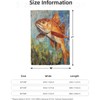 Underwater Redfish Blanket 50X60 in, Flannel Throw Blankets for Travel