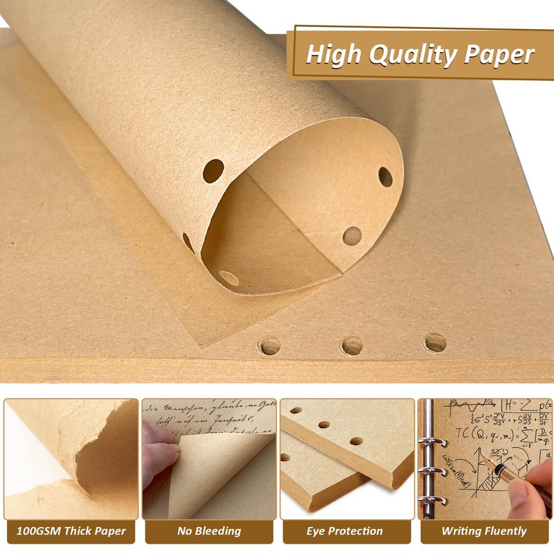 Refill Paper A5 Refillable 3 Pack Note Paper 6 Holes