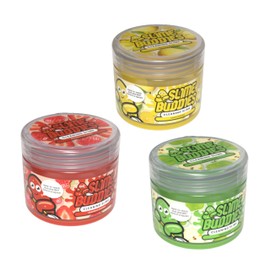 Slime Buddies Cleaning Slime | (3 Pack) 1 Lemon, 1 Apple, 1 Strawberry Scented Car Cleaning Gel | Car Interior, Cup Holder, & Keyboard Detailing Tool | Reusable Putty for Loose Dust & Dirt