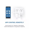 eco4life smart WIFI Wall Tap Plug, Surge Protector, 4 Outlet