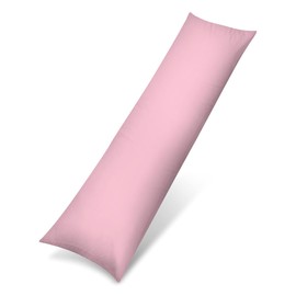 Rohi Bolster Pillow Cases - Soft Polycotton Body Pillow Cover – Hypoallergenic & Breathable Long Pillow Cover (3ft (36") Single Bed, Soft Pink)