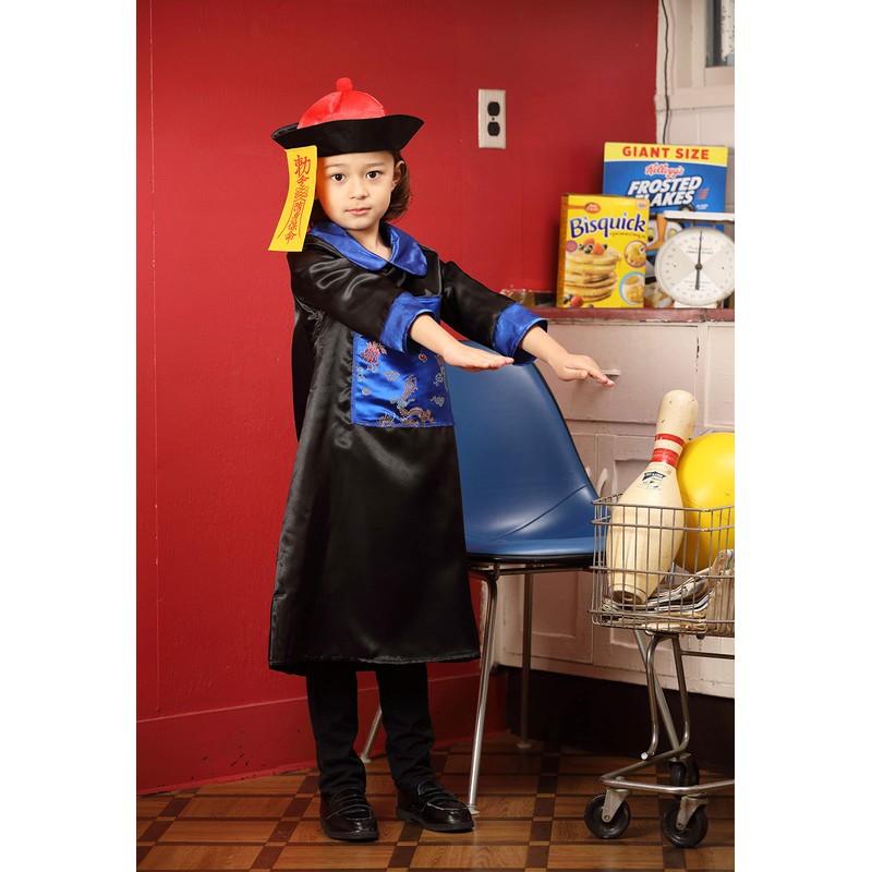Party City Kids Cosplay Kyonshi, Black, Blue, 39.4 inches (100