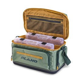 Plano Weekend 3700 Tackle Bag, Cutting-Edge Fishing Tackle Bag, Molded Waterproof Base, Spacious Storage, Die Cut Tool Sleeves, Daisy Chain Attachment Points