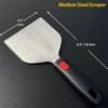 Vovoly Wide Griddle Scraper, 4.3“x4.3'' Smashed Burger Scraper Grill Scraper