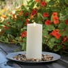 Luminara Outdoor Flameless LED Ivory Candle Melted Edge 3.75" x