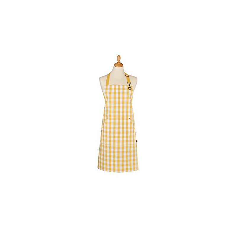 Ulster Weavers Cotton Apron Gingham Yellow 7GIY01