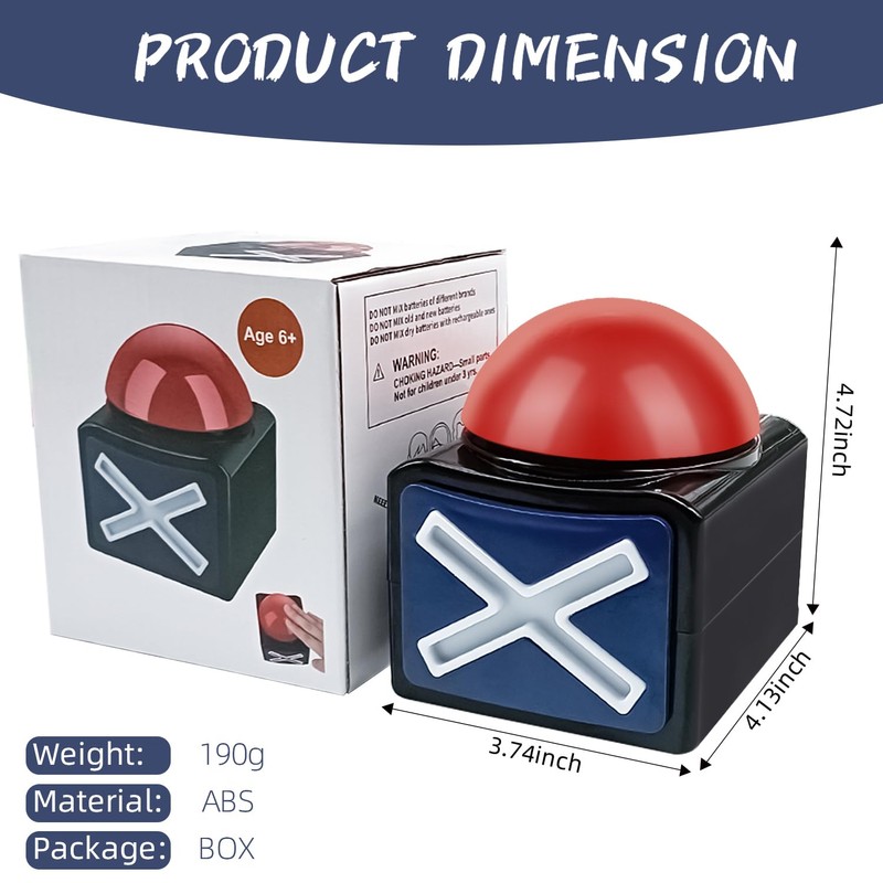 Game Answer Buzzer with Light and Sound Trivia Quiz Got