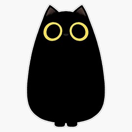 Magnet Black Cat Magnet Bumper Sticker Car Magnet Flexible Reuseable Magnetic Vinyl 5"