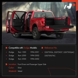 A-Premium Door Hinge Assembly Compatible with Dodge Ram 1500 1994-2001, Ram 2500 3500 1994-2002, Front Driver & Passenger Upper Side, 2-PC Set