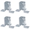 heneng 4 Pack Wing Shaped Fittings for 1-5/8" Strut Channel,7/32"