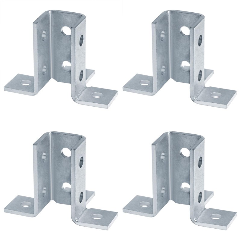 heneng 4 Pack Wing Shaped Fittings for 1-5/8" Strut Channel,7/32"