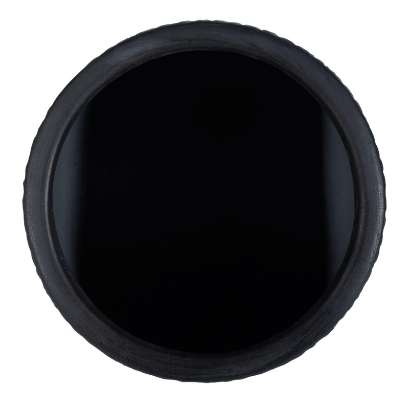 SAFAVIEH Outdoor - Francia Black Concrete Ficonstone Planter Pot with