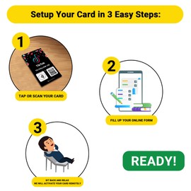 Social Review Tap Card | Review QR Code | Contactless Review Card | NFC Tap Card | Unlimited Use NFC Cards (1-TikTok Card)