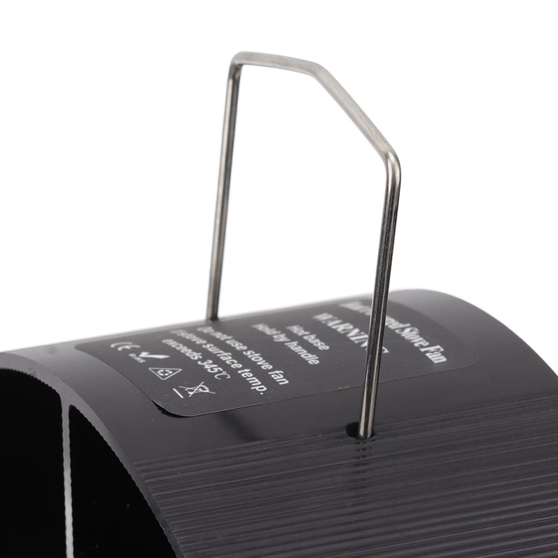 Heat Powered Stove Fan Aluminum Alloy 4 Blades Strong Wind