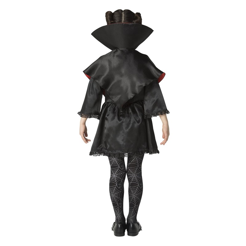 Party City Lovely Vampire Kids Cosplay, 47.2 inches (120cm), Black