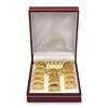 Arras Matrimoniales de baño de Oro 24K con Cofre y
