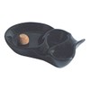 The Big Easy Pipe Accessories P903 Pipe Black Ceramic Ashtray W/Knocker,