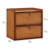 Trironsun Rustic Bread Box for Kitchen Countertop Bamboo Bread Storage