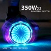 SISIGAD 6.5" Flash Wheel Self Balancing Scooter Hoverboard LED Lights