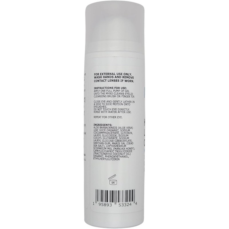 Gel Limpiador Hidratante Para Párpados Y Pestañas, Miel De Manuka