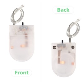 Coliao 6pcs cr2032 Battery Holder, CR2032 Battery Holder with Switch, Coin Cell Holder, 1 x 3V CR2032 Button Coin Cell Battery Holder with Wires On Off Switch