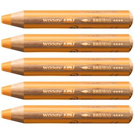 Multi-Talented Pencil - STABILO woody 3 in 1 - Pack of 5 - Gold