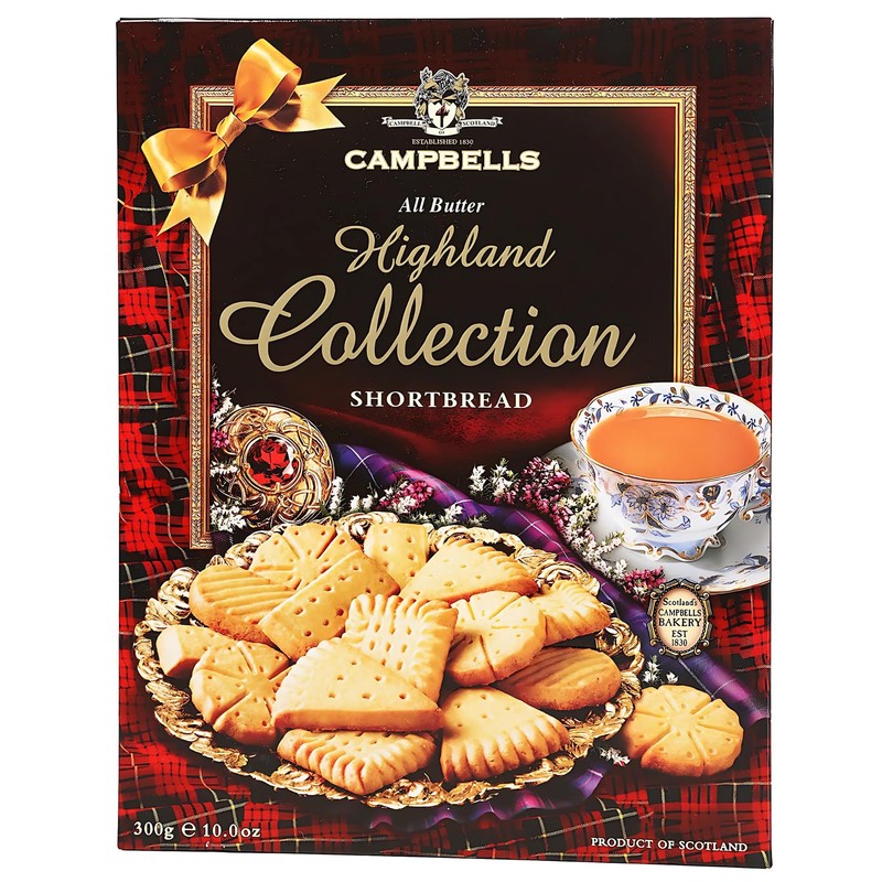 Campbells Shortbread All-Butter Highland Collection Cookies Assortment 10.58 Oz (Pack