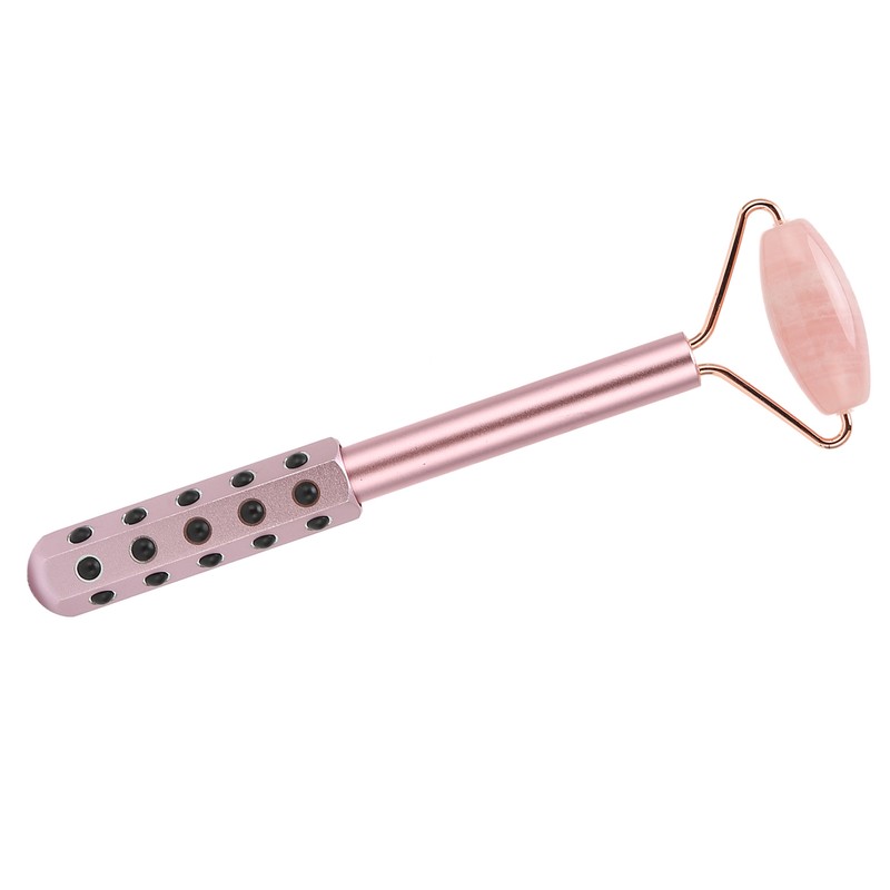 Facial Roller Relieve Wrinkles Germanium Stones Natural Jade Face Massage