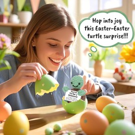 Handmade Mini Crochet Turtle Plush - Australian Wool Stress Relief Companion with Inspirational Card | Birthday, Mother's Day, Cute Desk Decor for Kids, Adults(6x9cm) (You are Turtle-y Awesome 1)