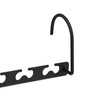 Relaxdays Space-saving hangers, set of 6, for 12 hangers, horizontal,