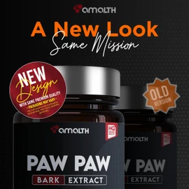 AMALTH Paw Paw Extract 1000 mg (20:1) 120 Capsules | Supports The Immune System, Provides Antioxidants, and Assists The Natural Detoxification Process Non GMO & Gluten Free