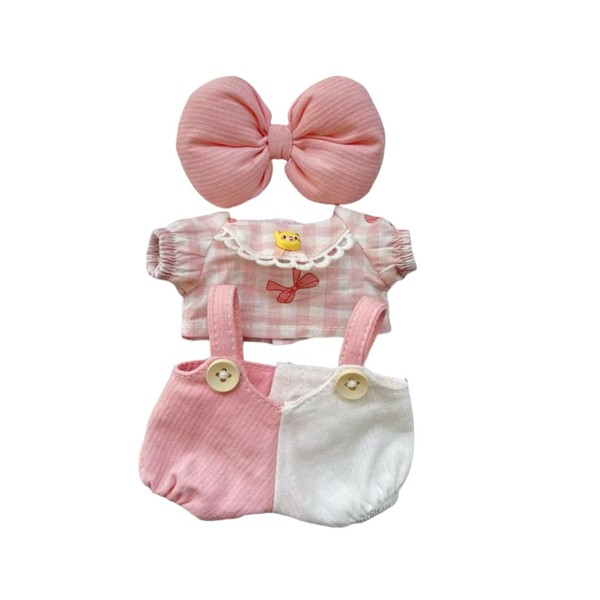 17cm Plush Doll Clothes Compatitable with Labub, Cute Dolls Cloth
