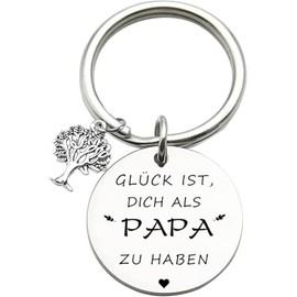 Dad Gift Best Dad in the World Keyring Best Dad Ever Jewellery Father's Day Gift Birthday Gift from Daughter to Dad, silver