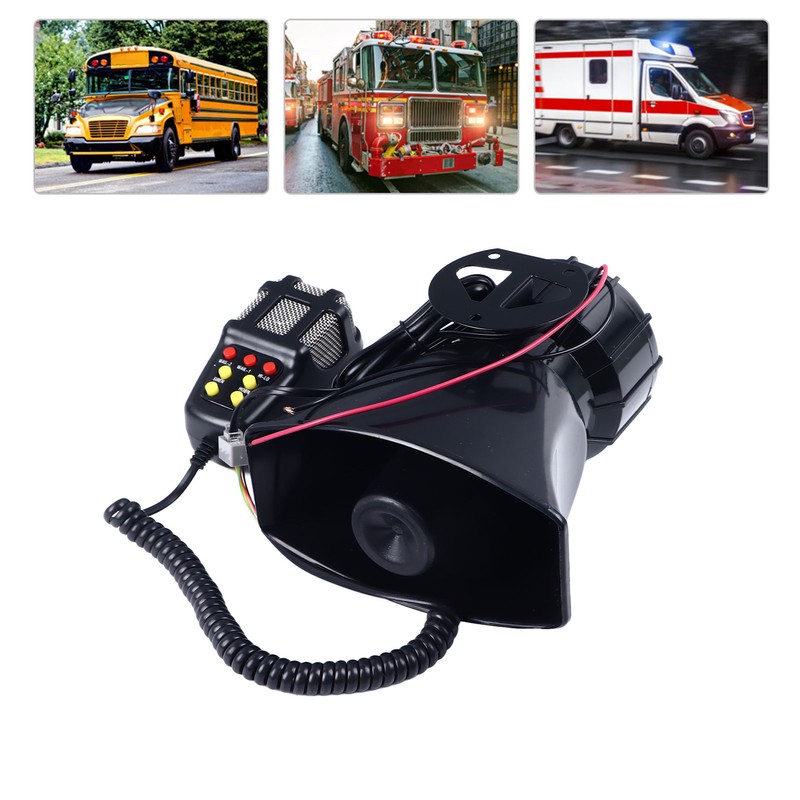 12V Car Seven Tone Alarm Horn Loud Volume Clear Sound