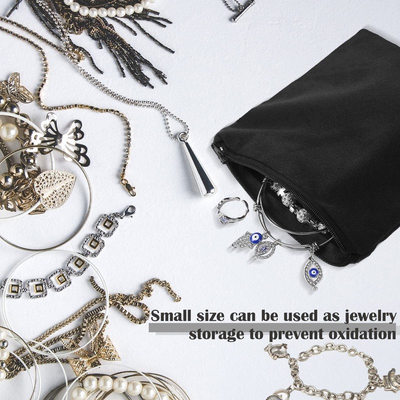 Geosar 24 Pcs Silver Storage Bags, Christmas Anti Tarnish Jewelry