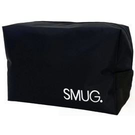 SMUG Wash Bag & Toiletry Bag | Waterproof Travel Wash Bag | Toiletries Bag for Men & Women | Toiletry Bags | Large Wash Bag for Gym, Hair & Skin Products, Travelling, Shaving & Make Up | Black