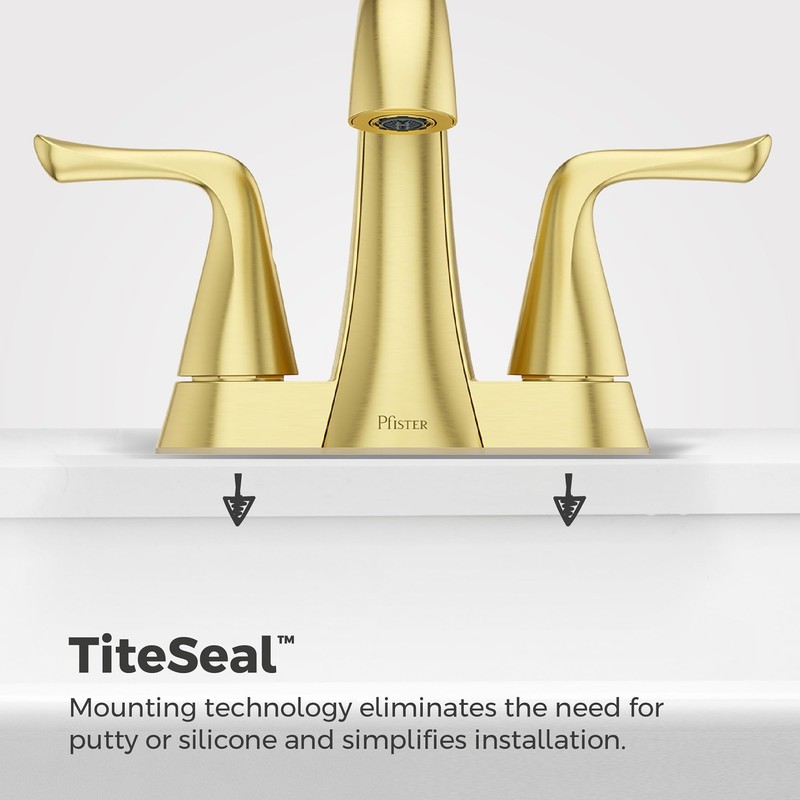 Pfister Willa Bathroom Sink Faucet, 4-Inch Centerset, 2-Handle, 3-Hole, NSF