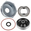 JAVIK Rear Brake Drum Hub Brake Shoes Cover Seals Kit