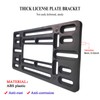 FBJTDQ License Plate Bracket - Black Universal Front Bumper Plastic