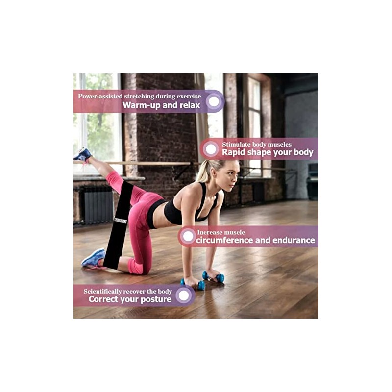 AIMALL Set of 3 Resistance Booty Bands for Women, Hip