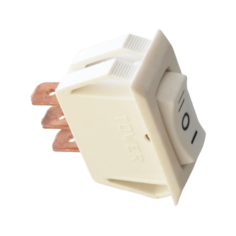 Maintained Rocker Power Switch Tower HIGH-Off-Low 3-Pins 3-Positions White