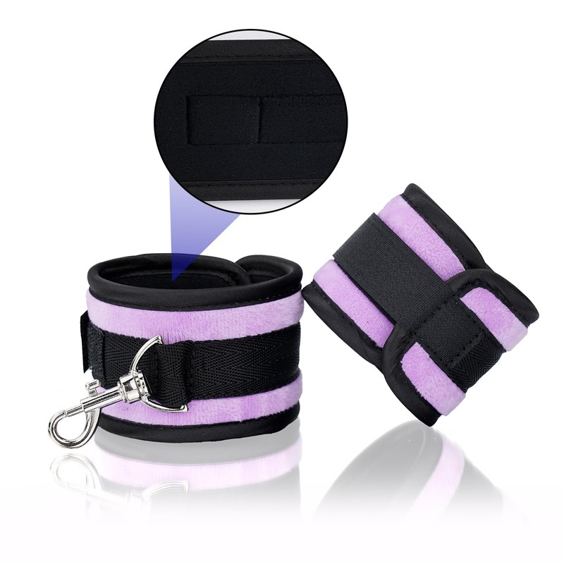 Spreader Bar Expandable Exercise Stainless Steel with 4 pcs Fur