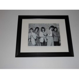CV Framed The Cars 1980 B/W Band Picture Promo Poster, RIC Ocasek 14"x17"